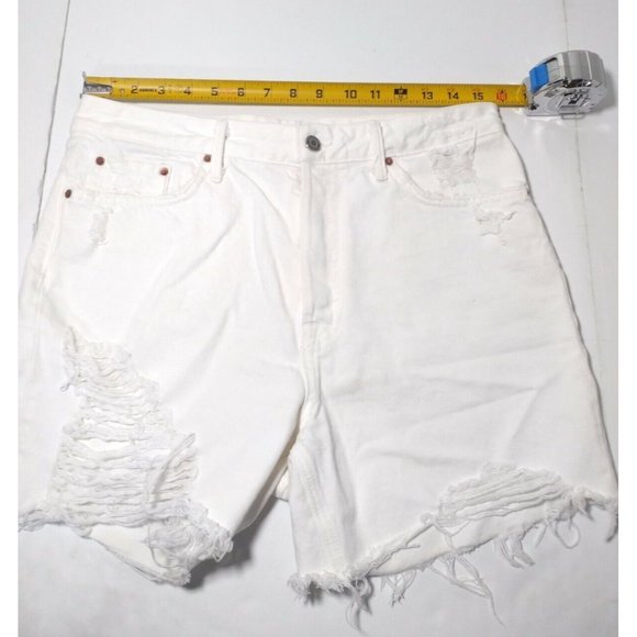 GRLFRND Jourdan Jean Shorts Button Fly Size 29 White Mustang - Picture 6 of 6